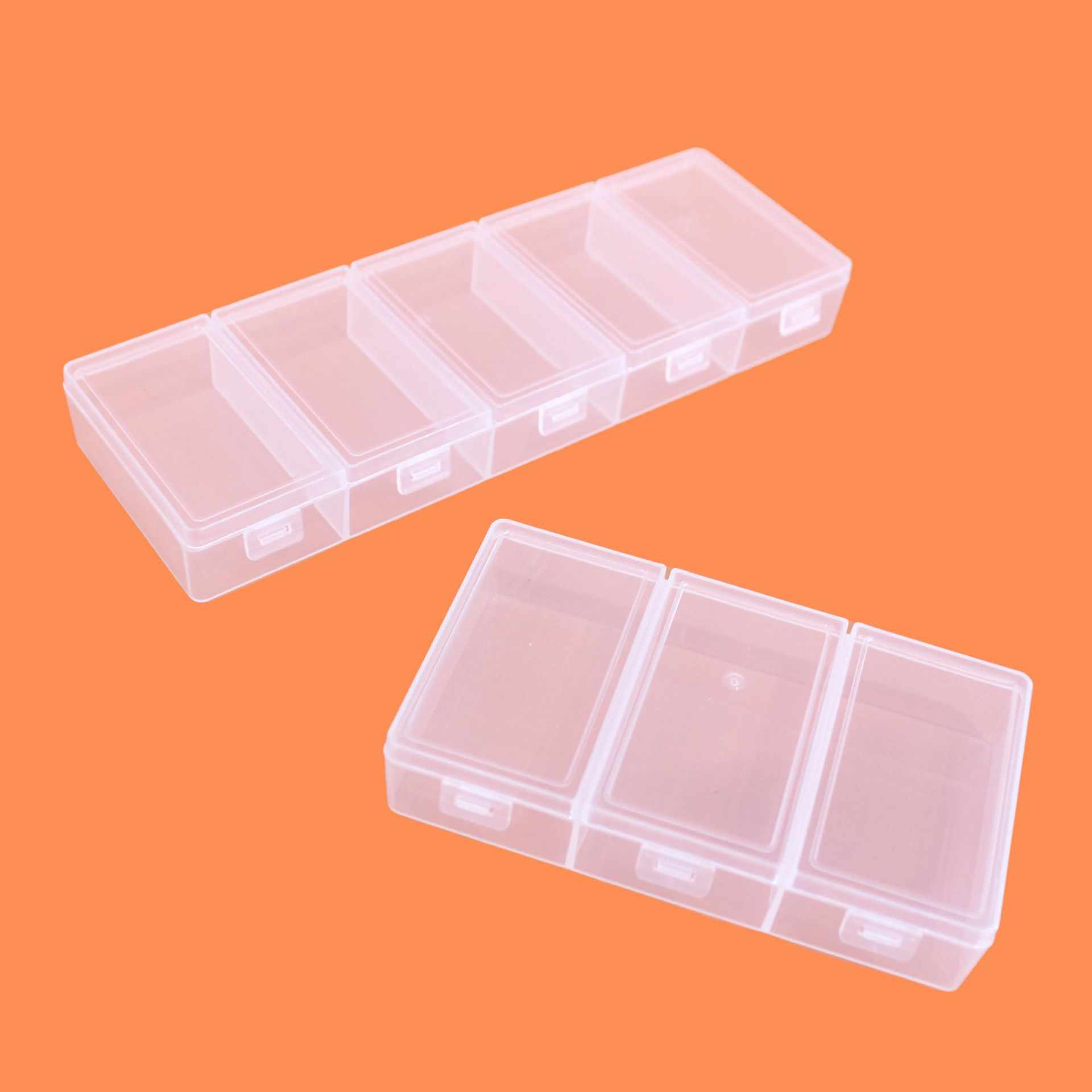 Fishing Equipment Box - Transparent Plastic Storage Box with Separate