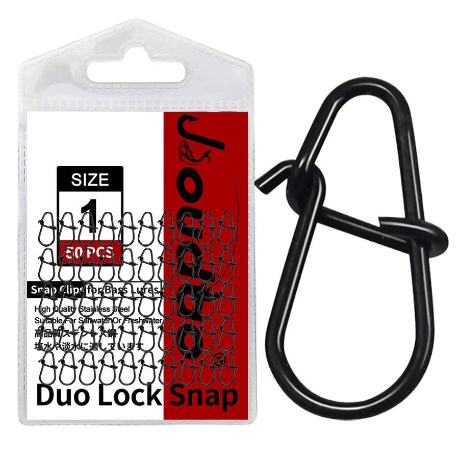Fishing Equipment Tackle - 50Pcs Crankbait Snaps Stainless Steel Duo