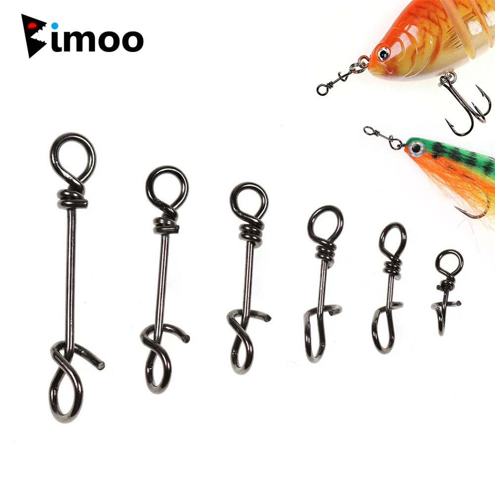 Fishing Equipment Tackle - Bimoo 50pcs Stainless Steel Quick Lock