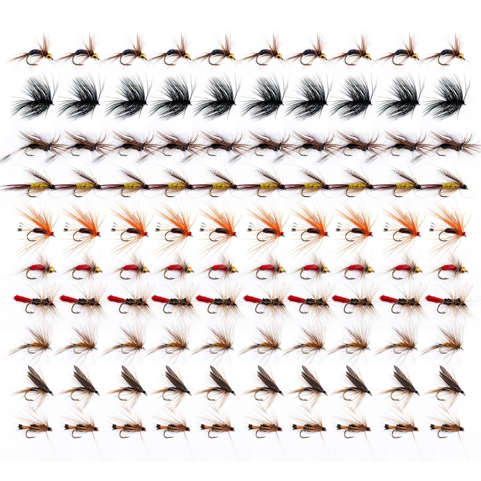 Fishing Equipment Fly - Goture 25-100pcs Fly Fishing Flies Kit