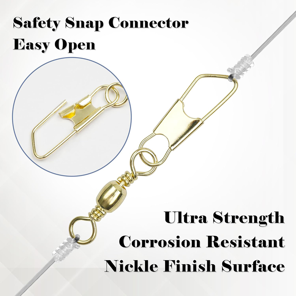 50Pcs Gold Fishing Barrel Swiv - Fishing Equipment Cheap ulasan dan harga