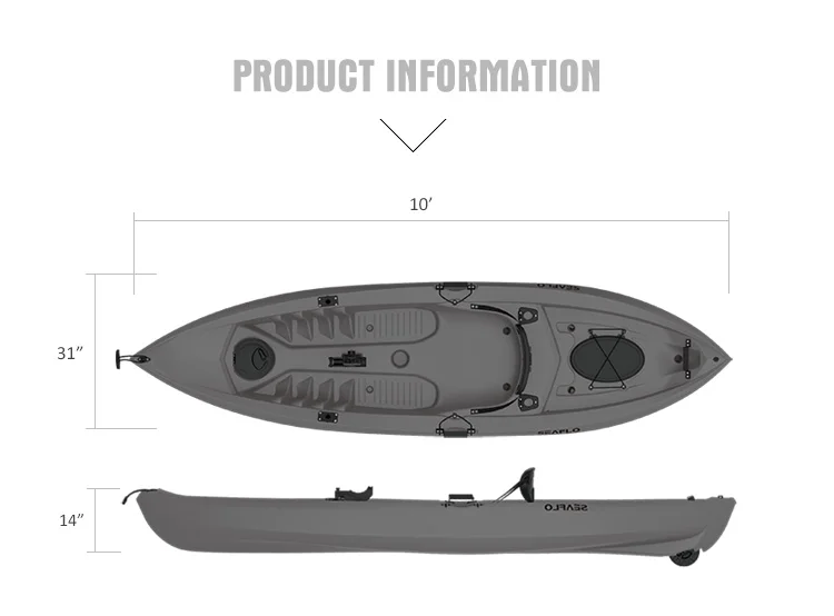 10ft 1 Person HDPE Plastic Boa - Fishing Equipment Rod ulasan dan harga