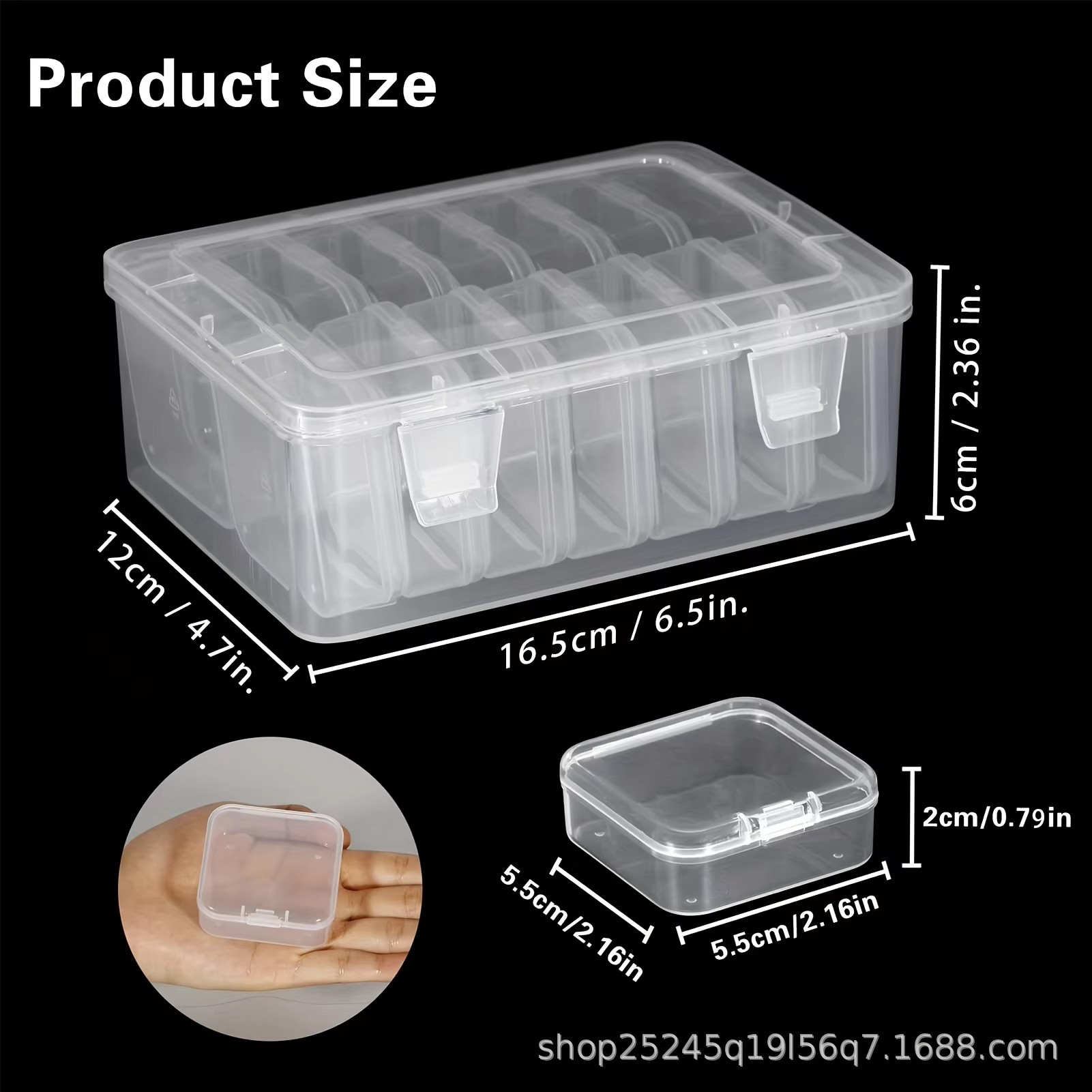 14Pieces  Clear Plastic Storag - Fishing Hook ulasan dan harga