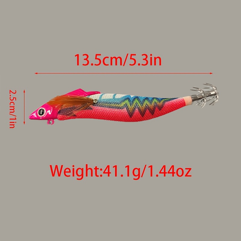1pc Luminous wood shrimp squid - Fishing Equipment Clearance ulasan dan harga