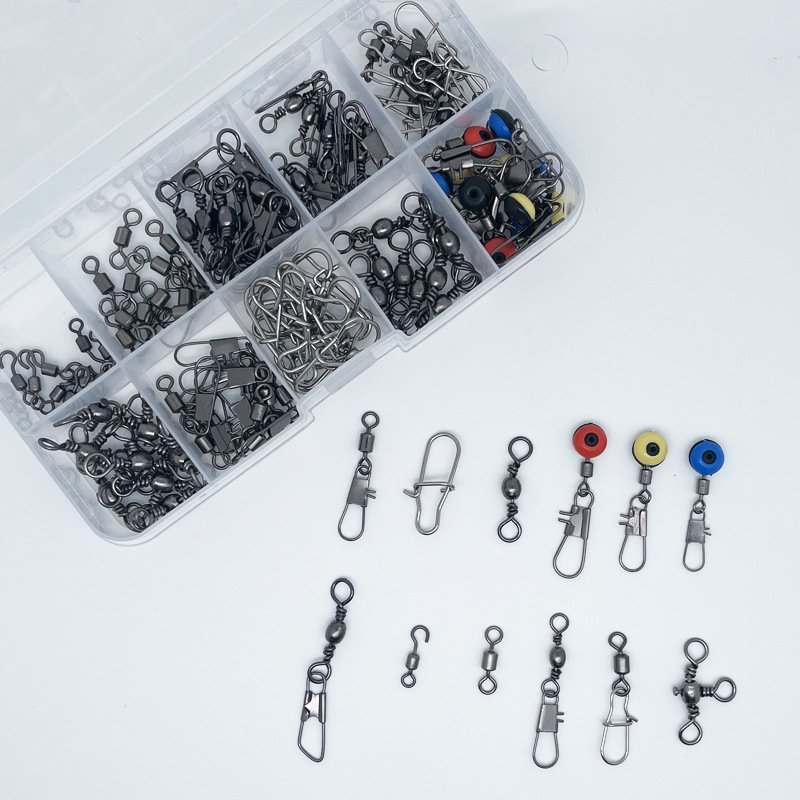 115pcs Fishing Swivel Connecto - Fishing Equipment Box ulasan dan harga