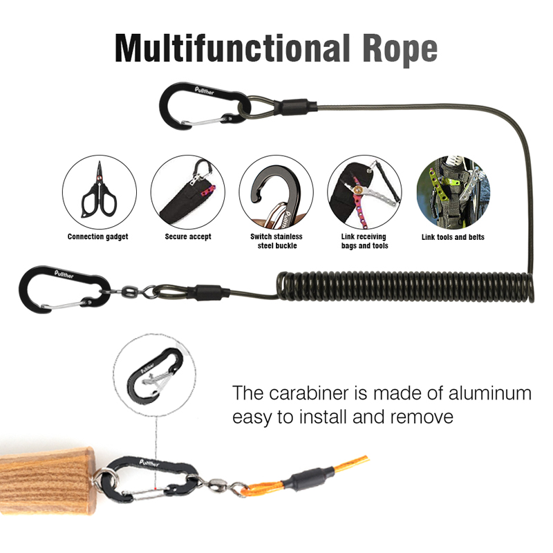 fishing tools Coiled Lanyards  - Fishing Equipment Rod ulasan dan harga