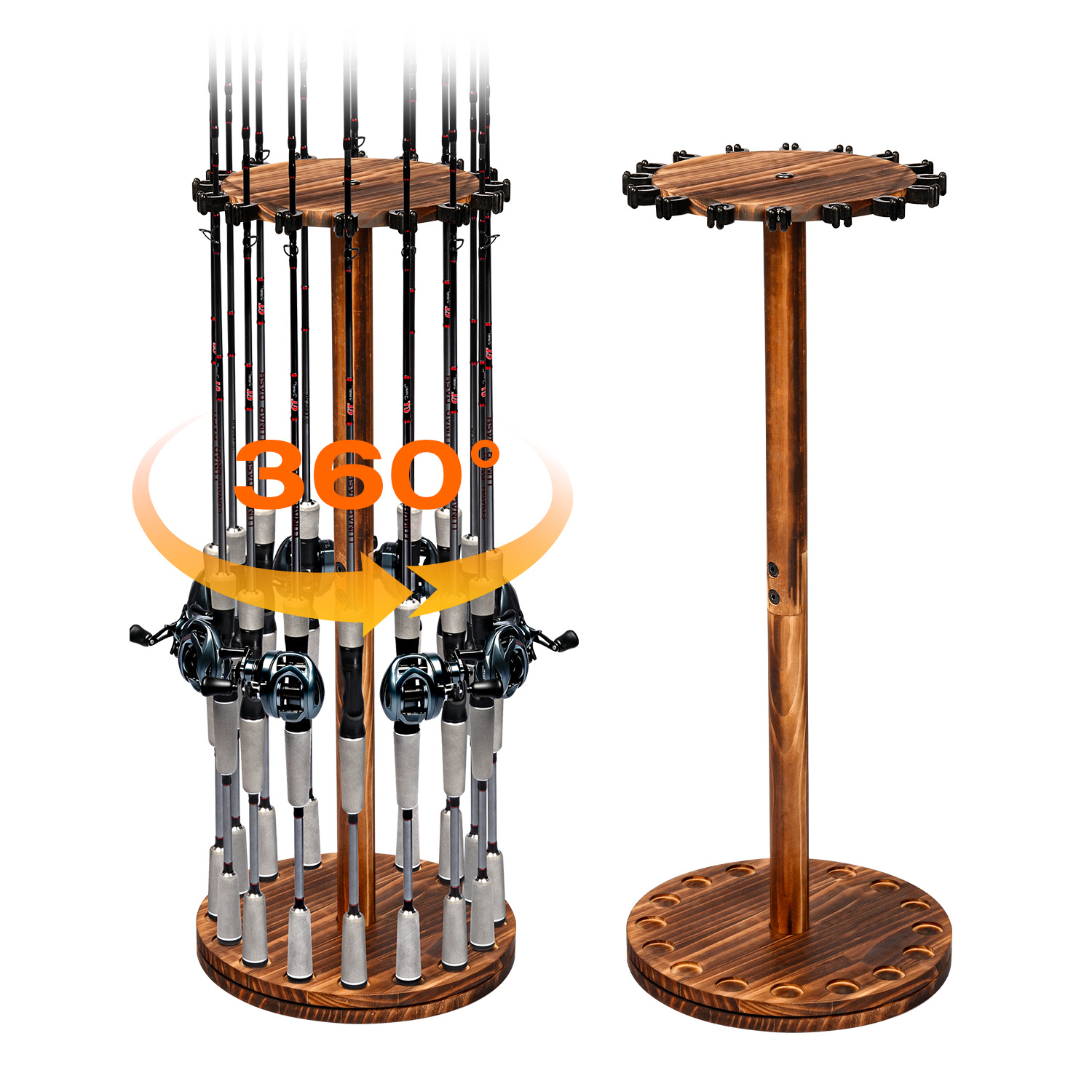 Round Carbonized Wood Fishing  - Carbon Fishing Rod ulasan dan harga