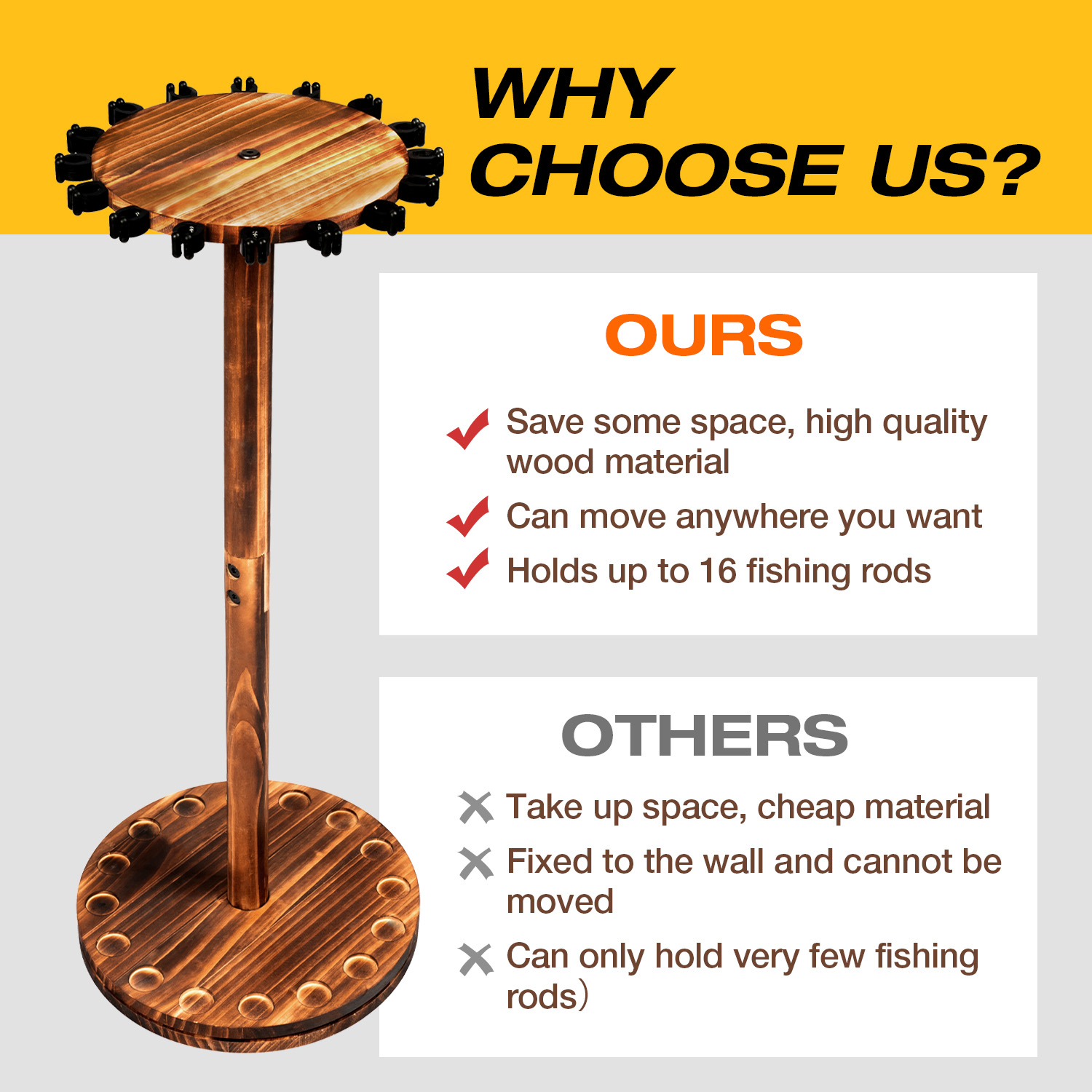 Round Carbonized Wood Fishing  - Carbon Fishing Rod ulasan dan harga