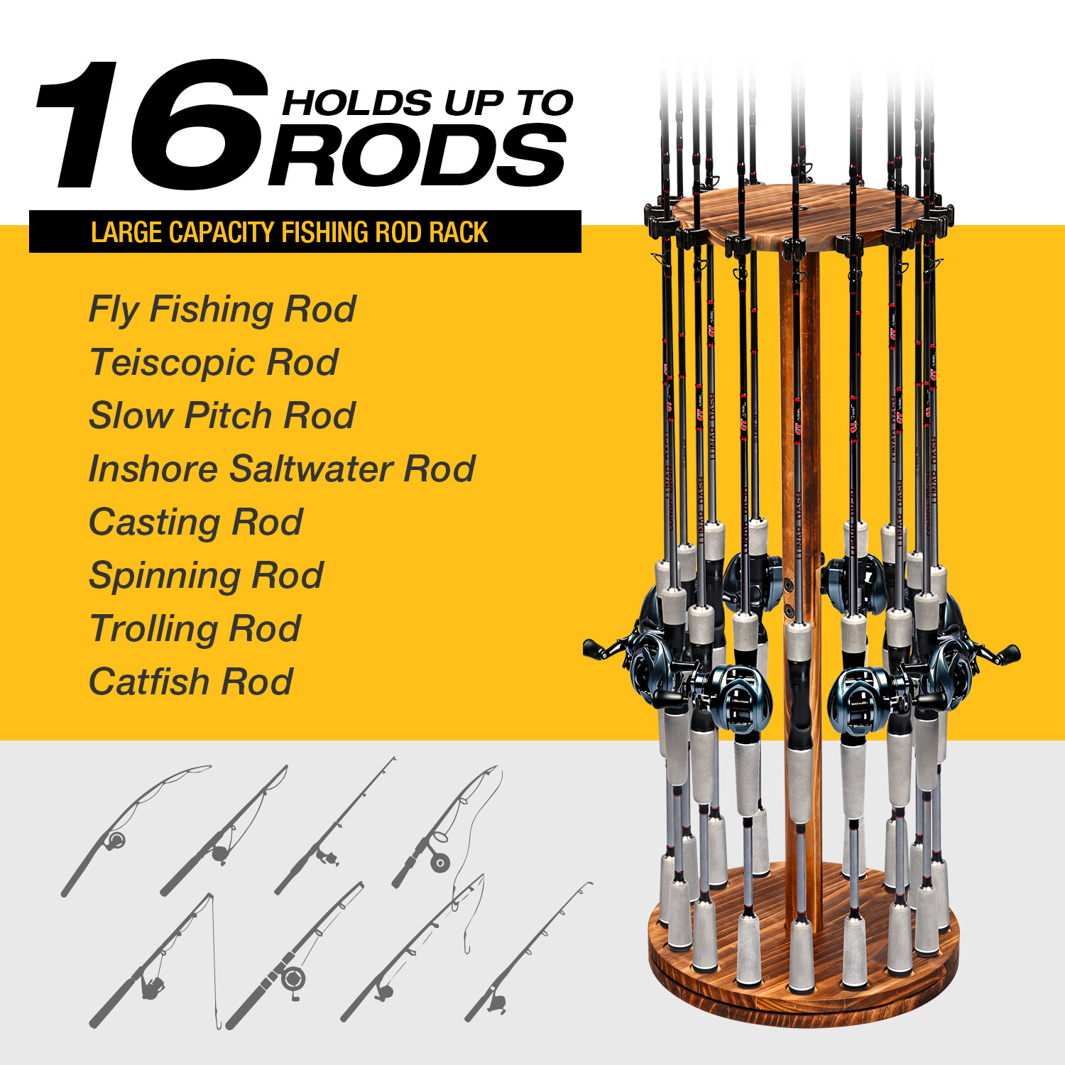 Round Carbonized Wood Fishing  - Carbon Fishing Rod ulasan dan harga