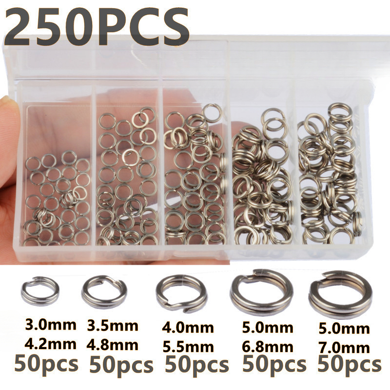 250Pcs 5 Sizes High Strength L - Fishing Equipment Tackle ulasan dan harga
