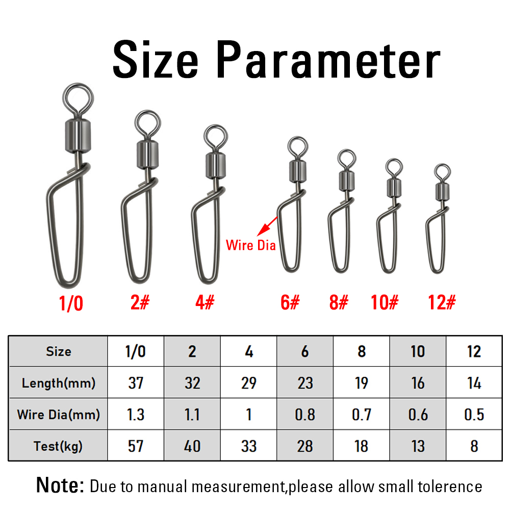 20PCS #12 -1/0 Rolling Swivel  - Fishing Equipment Tackle ulasan dan harga