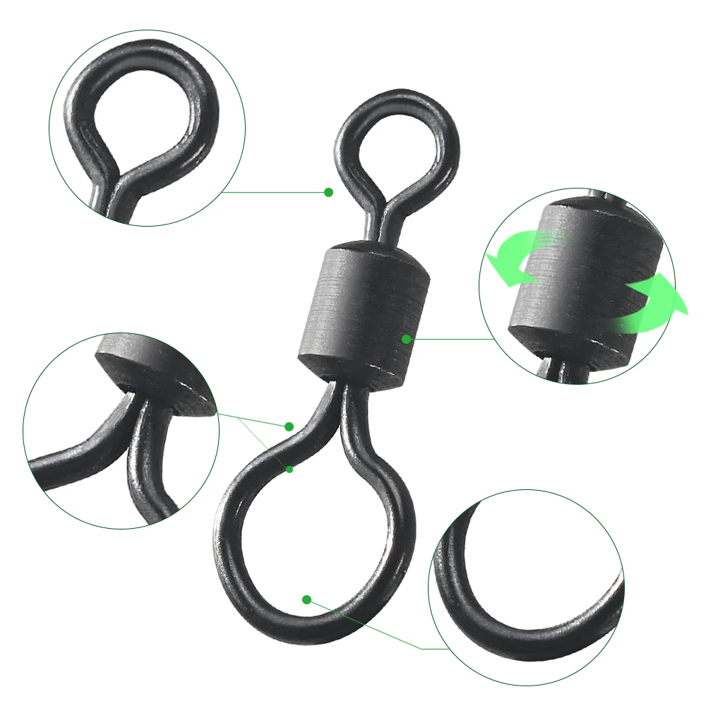 100pcs Carp Fishing Swivel Big - Fishing Equipment Tackle ulasan dan harga