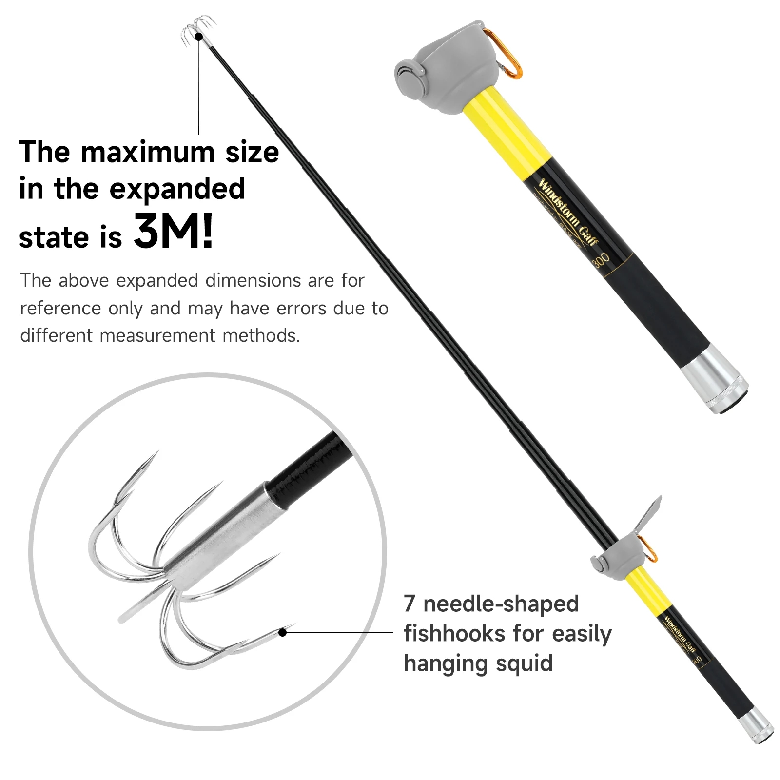 SANLIKE 7-claw Stainless Steel - Carbon Fishing Rod ulasan dan harga