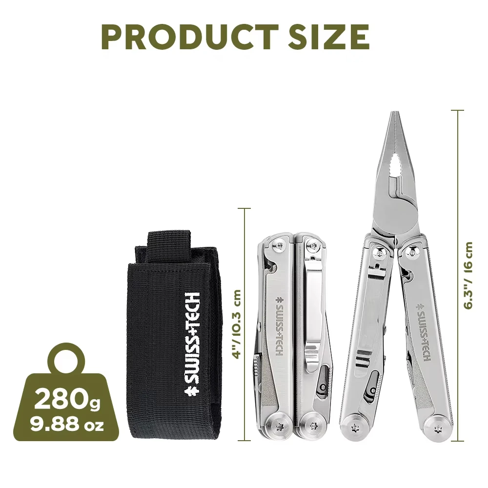 SWISS TECH 18 in 1 Multitool P - Fishing Equipment Box ulasan dan harga