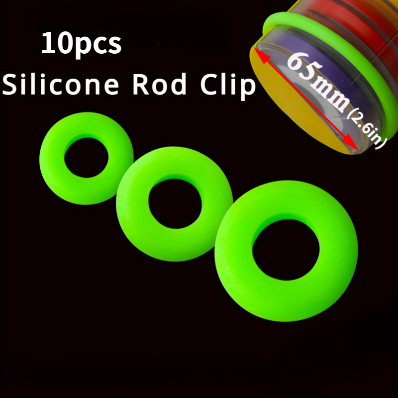 10 Pcs Rod Clip Silicone High  - Fishing Equipment Clearance ulasan dan harga