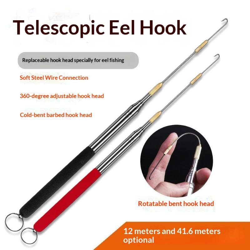 Telescopic Eel Fishing Hook 36 - Carbon Fishing Rod ulasan dan harga