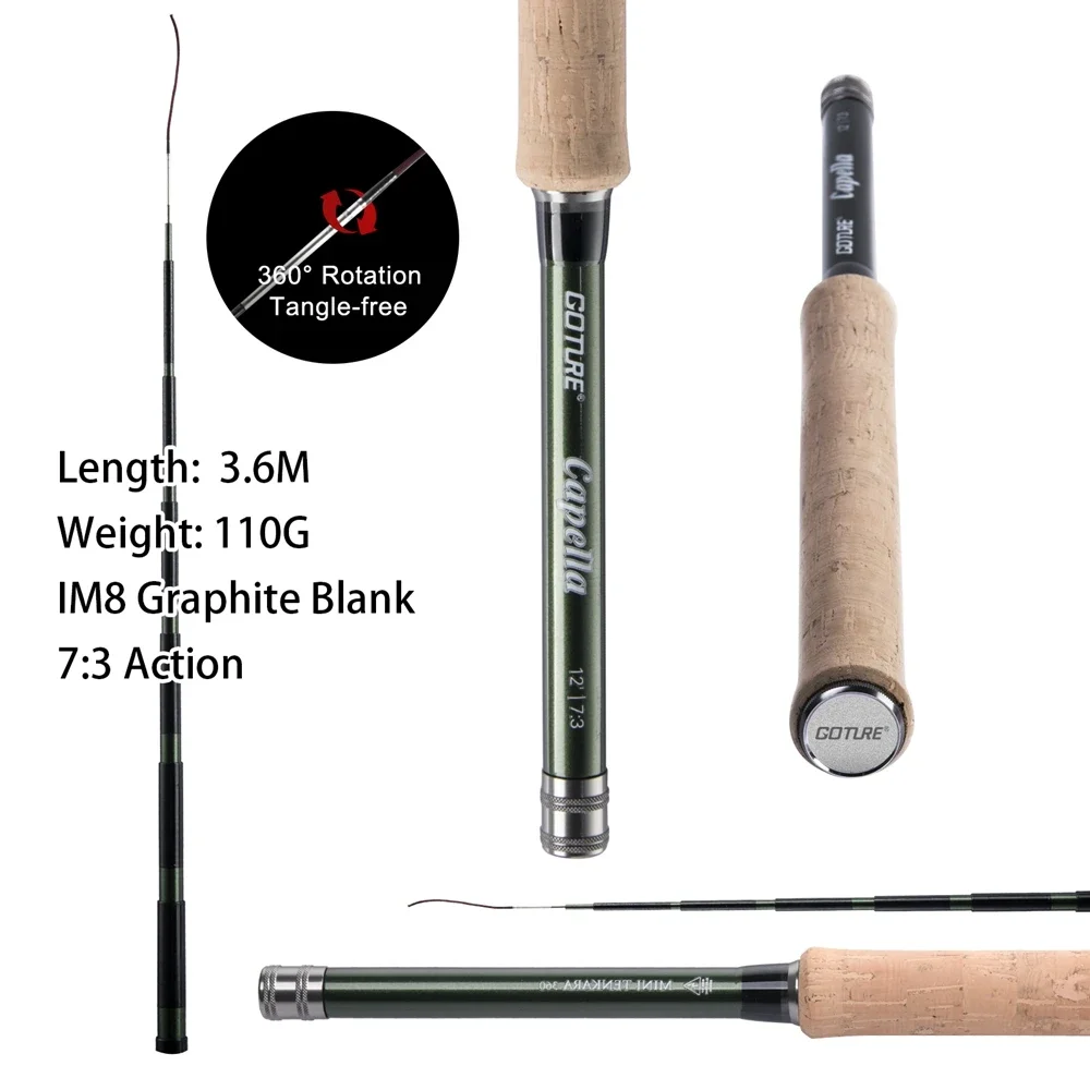 Goture 12FT Classical Tenkara  - Fishing Equipment Fly ulasan dan harga