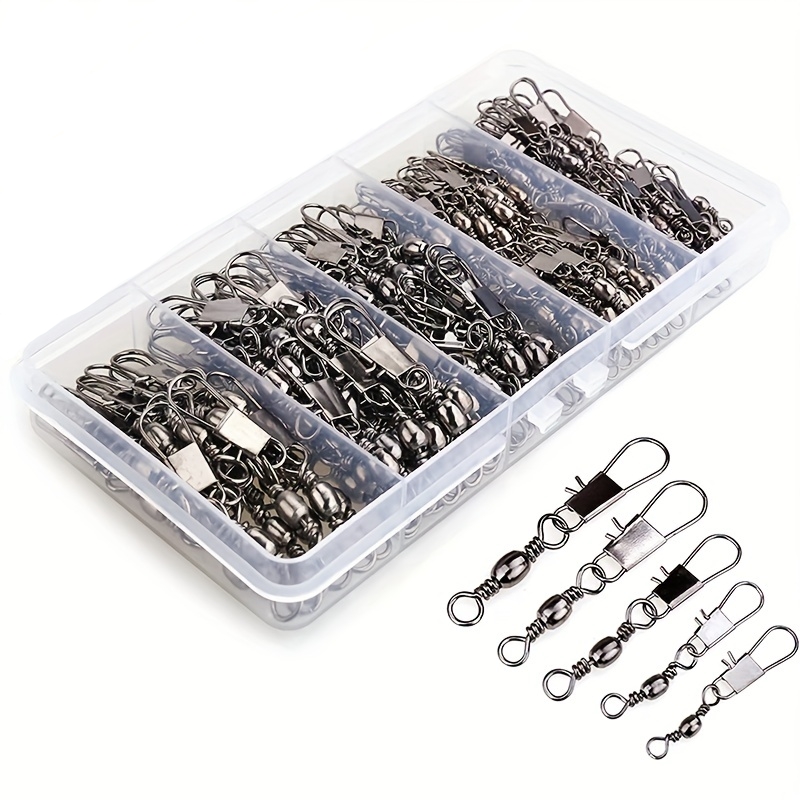 50/200pcs Barrel Snap Swivel F - Fishing Equipment Tackle ulasan dan harga