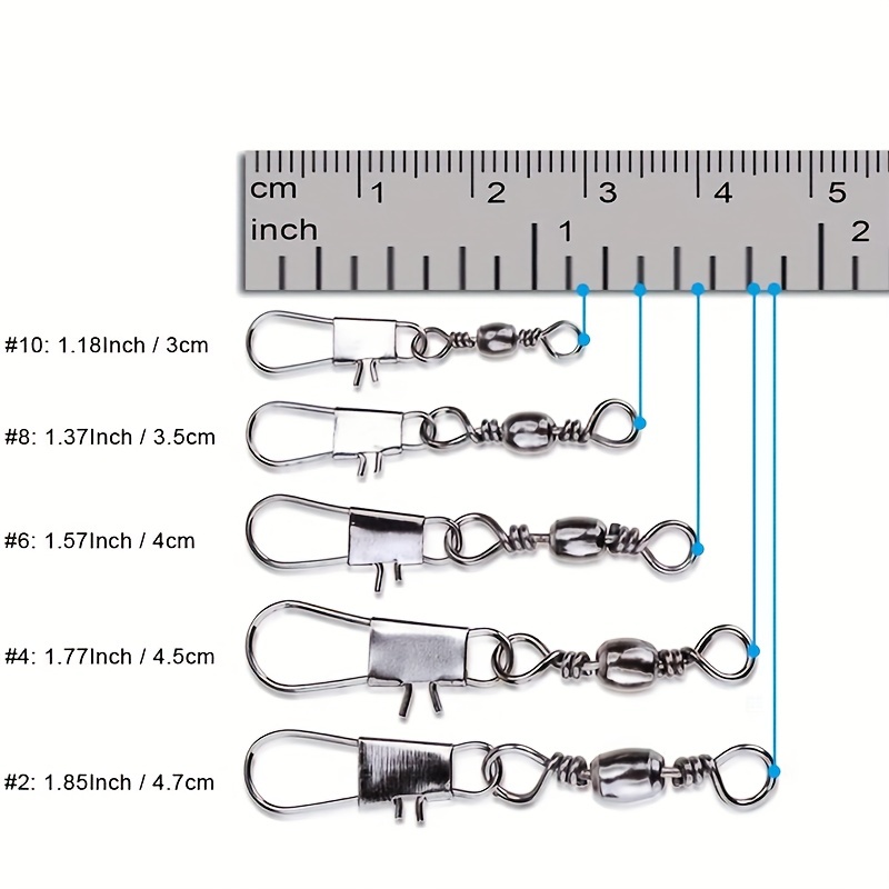 50/200pcs Barrel Snap Swivel F - Fishing Equipment Tackle ulasan dan harga