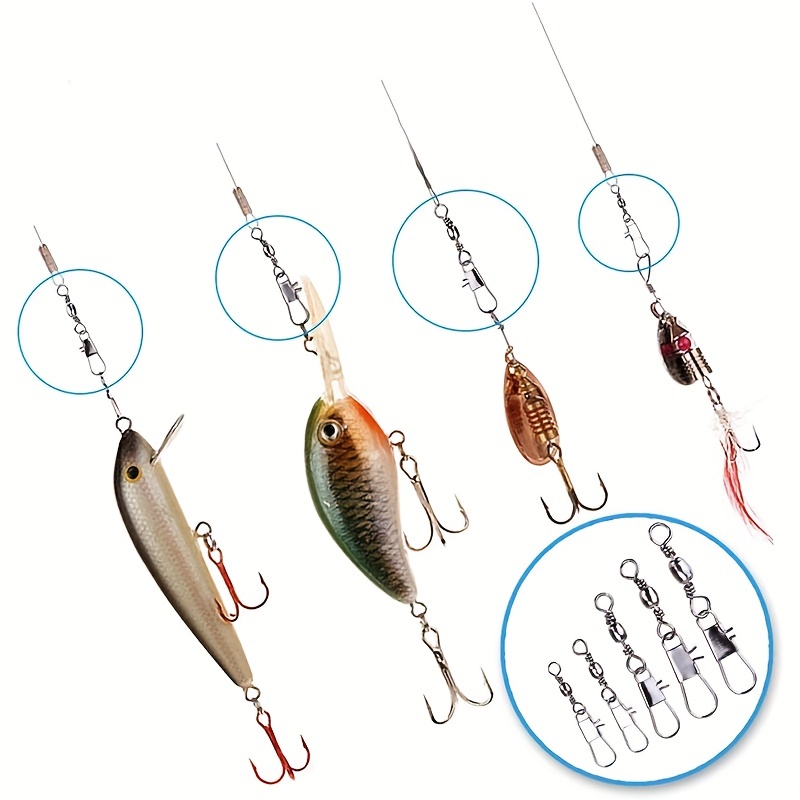 50/200pcs Barrel Snap Swivel F - Fishing Equipment Tackle ulasan dan harga